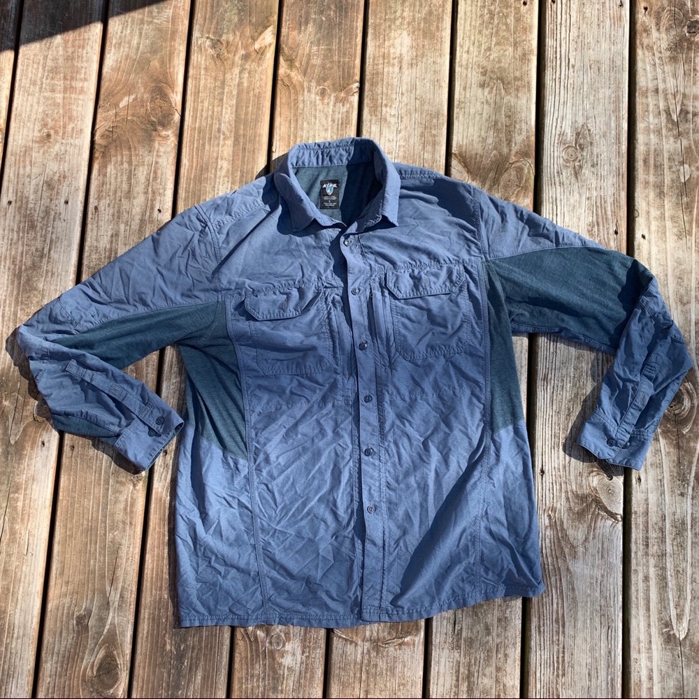 **2/$20** Kuhl outdoors button up shirt | Size L